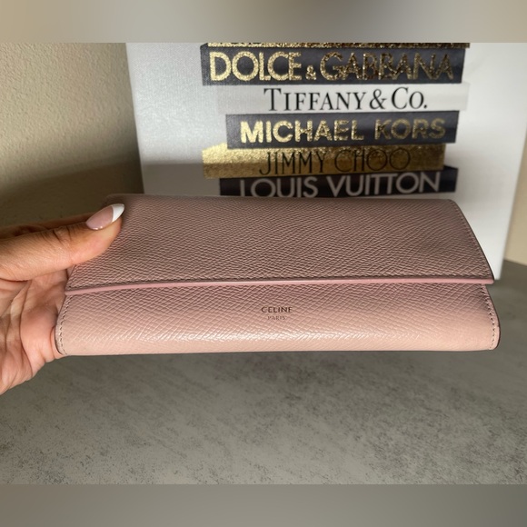 CELINE Light Pink Long Continental Wallet - Picture 2 of 15